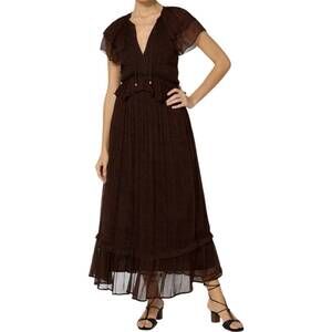 chinese dress ladies Valentina Mini Ivory Sheer Beaded Mini Dress 6 / Black main image 1